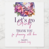 ラストディスコ・バチェロレッテ・パーティー ピンクでいこう！ ワインラベル (シングルラベル)