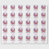 ラストディスコ・バチェロレッテ・パーティー ピンク ラッピングペーパー (フラット)