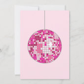 ラストディスコ・バチェロレッテ & ブライズシャワー・グルーヴィー 招待状 (裏面)