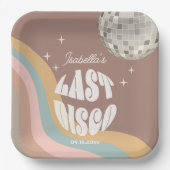 ラストディスコ・レトロ70s・グルービーバチェロレッテ ペーパープレート (正面)