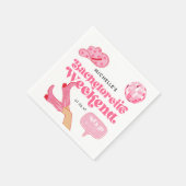 ラストディスコ・ロデオ・バチェロレッテ・パーティー スタンダードカクテルナプキン (角)