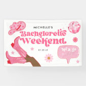 ラストディスコ・ロデオ・バチェロレッテ・パーティー 横断幕 (横)