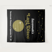 ラストディスコ 花嫁の最後の独身パーティー グルーヴィー レトロ タペストリー (正面(横))