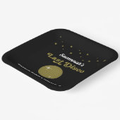 ラストディスコ 花嫁の最後の独身パーティー グルーヴィー レトロ ペーパープレート (傾斜あり)