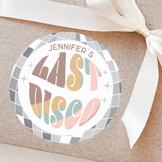 ラストディスコ 70年代レトログルービーバチェロレッテパーティ ラウンドシール