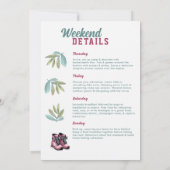 ラストトレイルヴェイルキャンピングキャンプバチェロレッテ 招待状 (裏面)