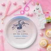 ラストトーストのゲレンデのスキーバチェロレッテありがとう ペーパープレート (パーティー)