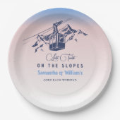 ラストトーストのゲレンデのスキーバチェロレッテありがとう ペーパープレート (正面)