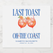 ラストトーストオンザコーストアペロルスピリッツバチェロレッテ リキュールボトルラベル (シングルラベル)