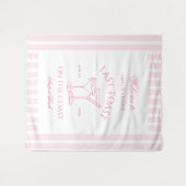 ラストトーストオンザコーストビーチピンクバチェロレッテ タペストリー (正面(横))