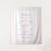 ラストトーストオンザコーストビーチピンクバチェロレッテ タペストリー (正面)