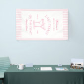 ラストトーストオンザコーストビーチピンクバチェロレッテ 横断幕 (トレードショー)