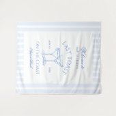 ラストトーストオンザコーストビーチブルーバチェロレッテ タペストリー (正面(横))