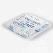 ラストトーストオンザコーストビーチブルーバチェロレッテ ペーパープレート (傾斜あり)