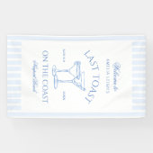 ラストトーストオンザコーストビーチブルーバチェロレッテ 横断幕 (横)