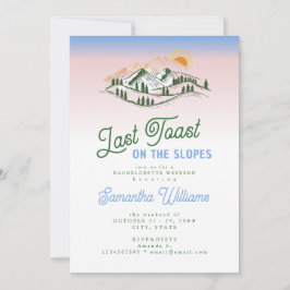 ラストトーストオンザスロープスキーイングウィンターバッハウィークエンド 招待状
