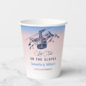 ラストトーストオンザスロープスキーバチェロレッテCOEDバッハ 紙コップ (裏面)