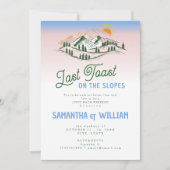 ラストトーストオンザ斜面のジョイントバッハのスキー週末 招待状 (正面)