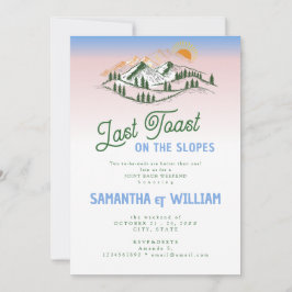 ラストトーストオンザ斜面のジョイントバッハのスキー週末 招待状