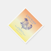 ラストトーストカウガールマーメイドコスタルバチェロレッテ スタンダードカクテルナプキン (角)