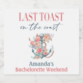 ラストトーストコーストバチェロレッテウェードクエンドデコール スパークリングワインラベル (シングルラベル)