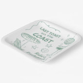 ラストトーストコーストビーチグリーンバチェロレッテ ペーパープレート (傾斜あり)