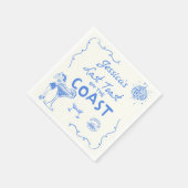 ラストトーストコーストビーチバチェロレッテ スタンダードカクテルナプキン (角)