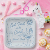 ラストトーストコーストビーチバチェロレッテ ペーパープレート (パーティー)