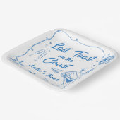 ラストトーストコーストビーチブルーバチェロレッテ ペーパープレート (傾斜あり)