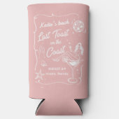 ラストトーストビーチピンクバチェロレッテ スリム缶クーラー (正面)