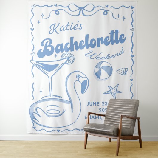 ラストトーストビーチ独身最後の週末タペストリー タペストリー (インサイチュ)