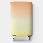 ラストトーストブルー女性のカーボーイマーメイドサンセットバッハパーティー スリム缶クーラー (裏面)