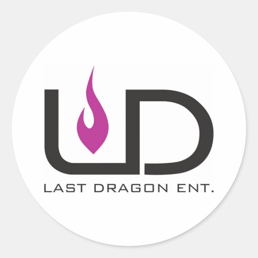 ラストドラゴン企業 ラウンドシール (正面)