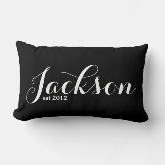 ラストネーム腰枕 ランバークッション (正面)