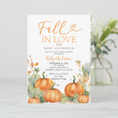 ラストパンプキンフラワーズ秋インラブブライダルシャワー 招待状 (スタンド正面)
