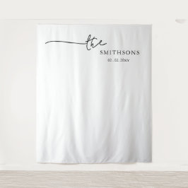 ラストパーソナライズされたネーム結婚の背景 タペストリー