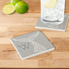 ラストパーソナライズされたネーム航海のホエールテール ストーンコースター