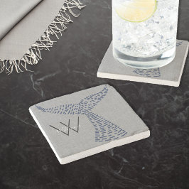 ラストパーソナライズされたネーム航海のホエールテール ストーンコースター