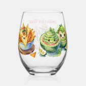 ラストパーソナライズされたフィエスタバチェロレッテCCTIラマ ステムなしワイングラス (裏面)