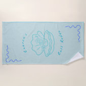 「ラストパーソナライズされたロデオ」ビーチタオル ビーチタオル (正面)