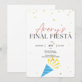 ラストパーティーのお知らせ! 招待状 (正面/裏面)