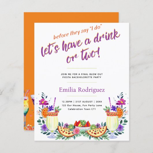 ラストフィエスタカクテルタコスバチェロレッテ (正面/裏面)