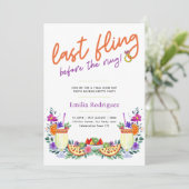 ラストフィエスタカクテルタコスバチェロレッテ 招待状 (スタンド正面)