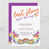 ラストフィエスタカクテルタコスバチェロレッテ 招待状 (正面/裏面)