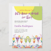 ラストフィエスタカクテルバチェロレッテブライダルシャワー 招待状 (正面)