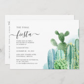 ラストフィエスタバチェロレッテ週末パーティー日程 招待状 (正面/裏面)