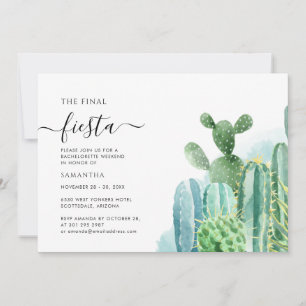 ラストフィエスタバチェロレッテ週末パーティー日程 招待状