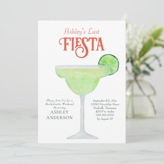 ラストフィエスタマルガリータバチェロレッテ週末パーティー 招待状 (スタンド正面)