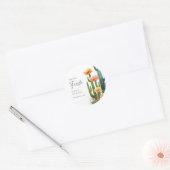 ラストフィエスタ サボテン プレ花嫁パーティー ラウンドシール (封筒)