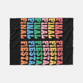 ラストフィエスタ ブライド スクワッド お揃いの バチェロレッテパーティー フリースブランケット (正面(横))